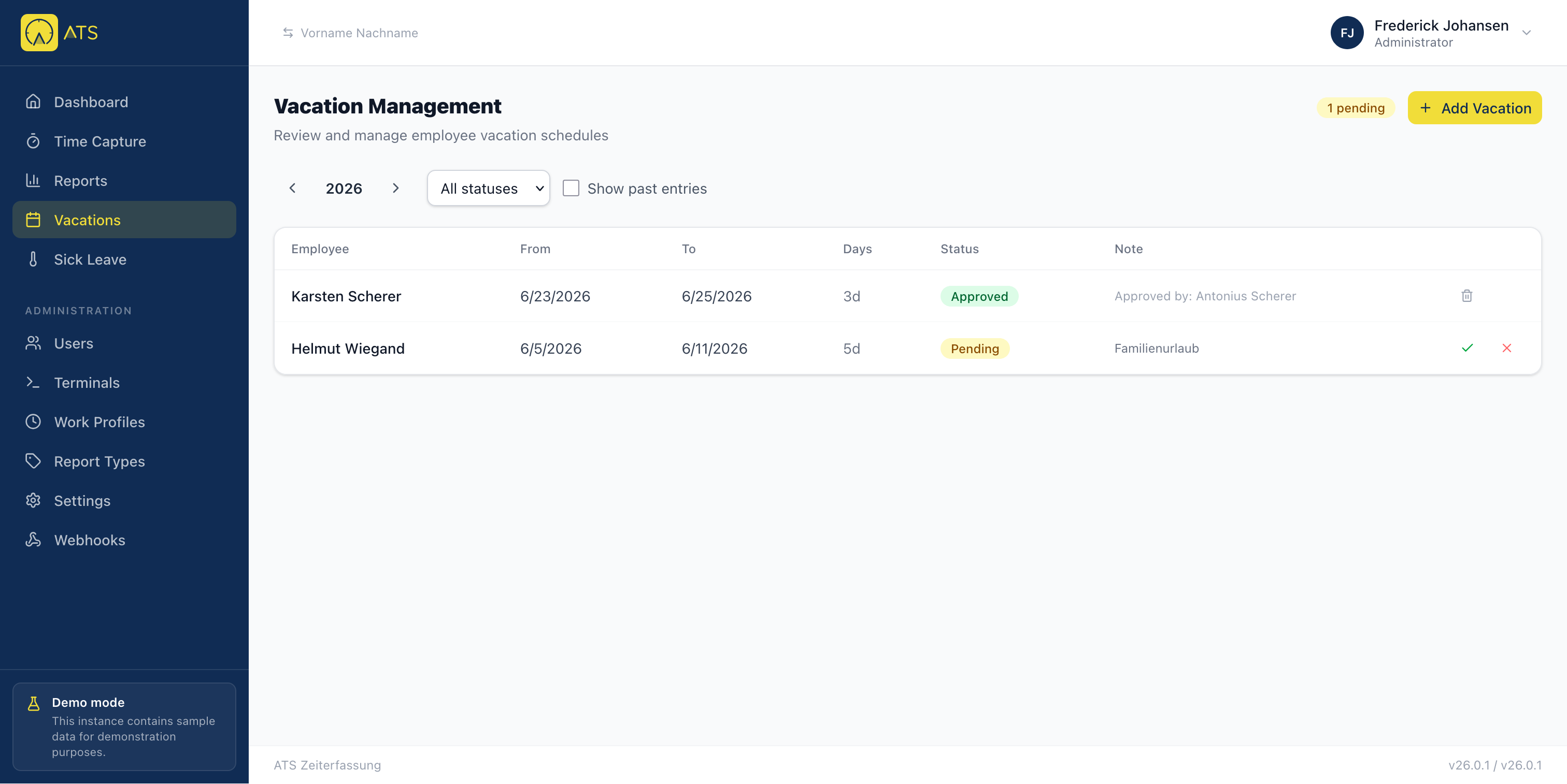 vacation management